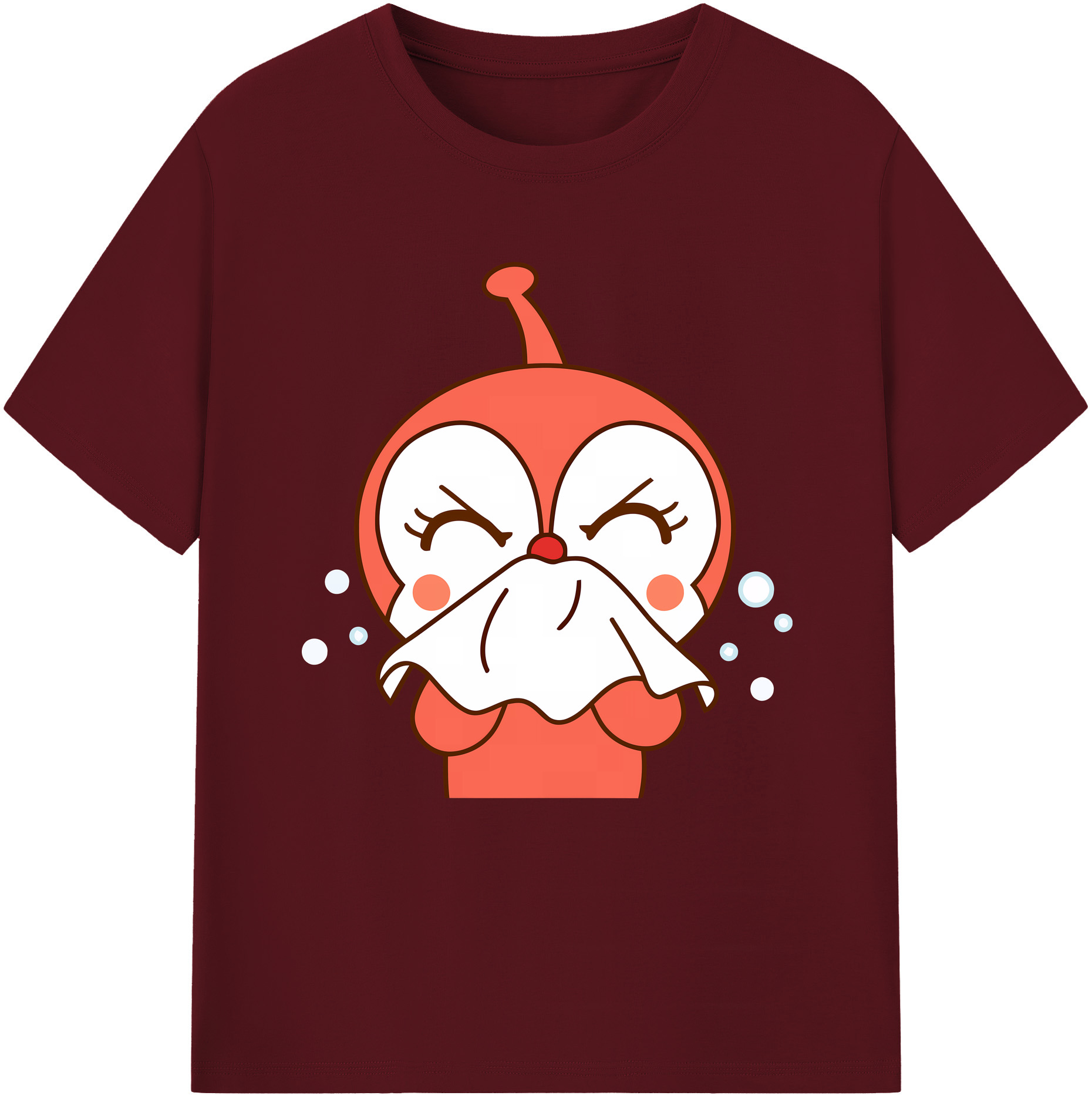 （画像用） アンパンマン Anpanman 綿100％半袖Tシャツ（フロントプリント）